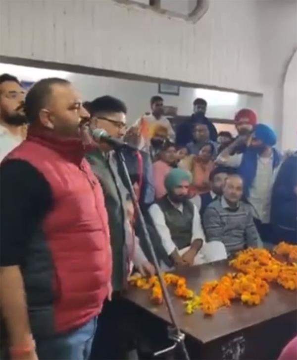 video of sushil rinku calling those who left the congress   traitors   went viral