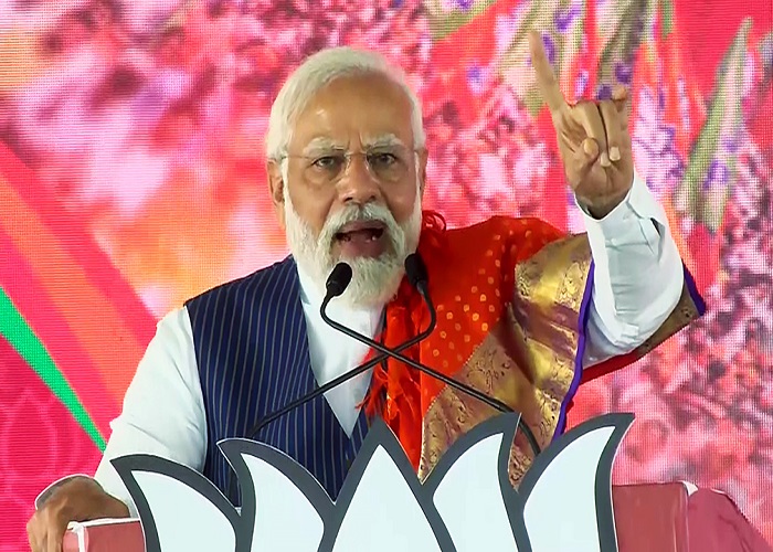 ਕਾਂਗਰਸ ਦਾ ਨਿੱਜੀ ਖੇਤਰ ''ਚ ਹਰ ਸਾਲ ਦੋ ਲੱਖ ਨੌਕਰੀਆਂ ਦੇਣ ਦਾ ਵਾਅਦਾ ਝੂਠਾ : PM ਮੋਦੀ