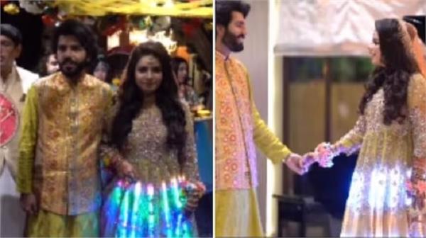 bride reached stage wearing lehenga made of led bulbs