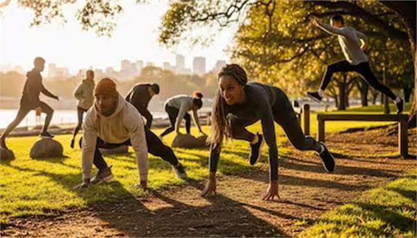 people suddenly started doing four legged exercise