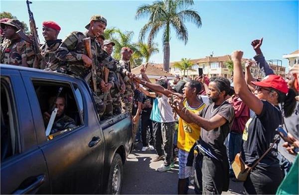 now violent protests by gen z in this country