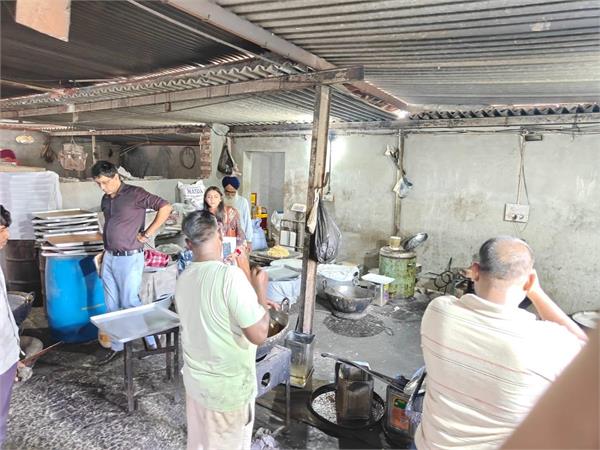 food safety team collected 11 samples from different areas for testing