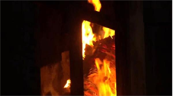massive fire breaks out in cardboard factory