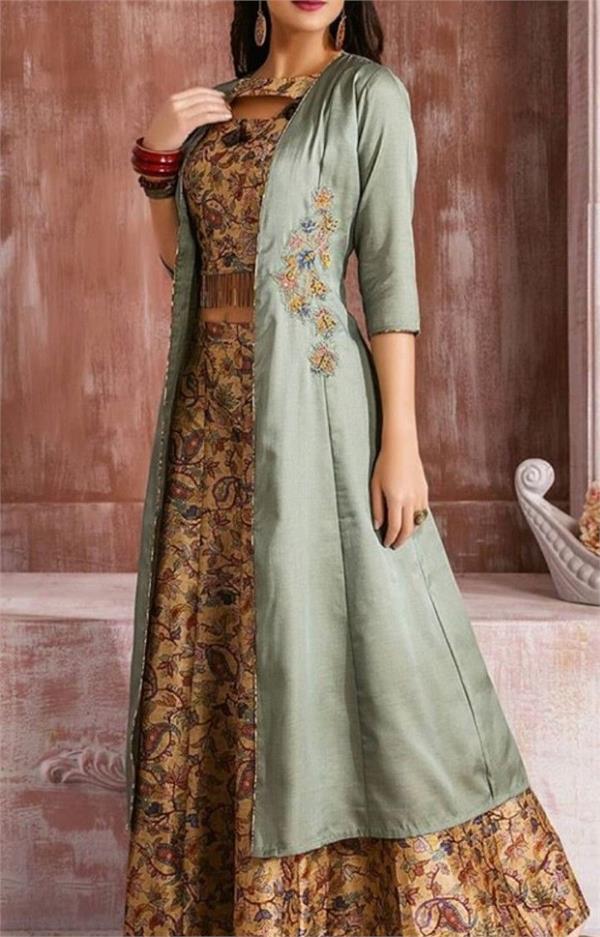 young girls  stylish look  jacket style dress