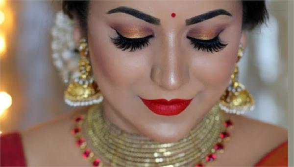 karva chauth  makeup  smart way  women