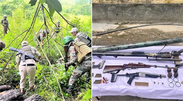 big police action  huge cache of weapons recovered in manipur