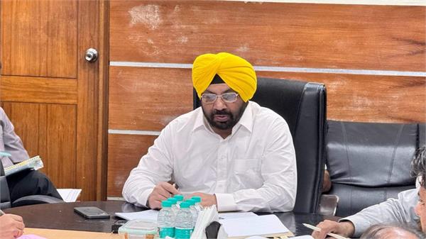 minister harbhajan singh eto reviews road network leading to sri anandpur sahib