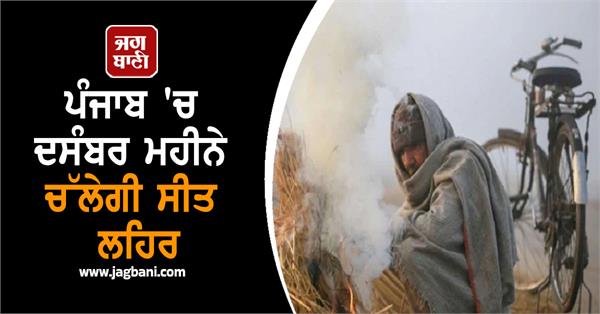 cold wave to continue in punjab in december