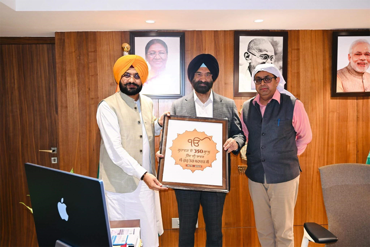ਕੈਬਨਿਟ ਮੰਤਰੀ ਸੌਂਦ ਨੇ 350ਵੇਂ ਸ਼ਹੀਦੀ ਦਿਵਸ ਸਮਾਰੋਹ ਲਈ ਸੀਮਾ ਸਿਸੋਦੀਆ ਤੇ ਸਿਰਸਾ ਨੂੰ ਦਿੱਤਾ ਸੱਦਾ