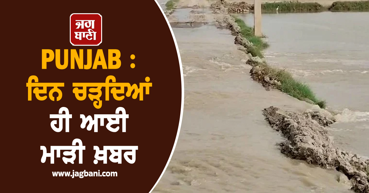 PUNJAB : ਦਿਨ ਚੜ੍ਹਦਿਆਂ ਹੀ ਆਈ ਮਾੜੀ ਖ਼ਬਰ, ਰਾਤੋ-ਰਾਤ ਚੜ੍ਹ ਆਇਆ ਪਾਣੀ ਤੇ ਲੋਕ... (ਵੀਡੀਓ)