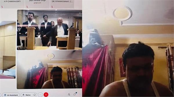 history sheeter arrives in court wearing underwear during online hearing