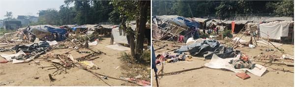 60 illegal slums demolished in gurdaspur