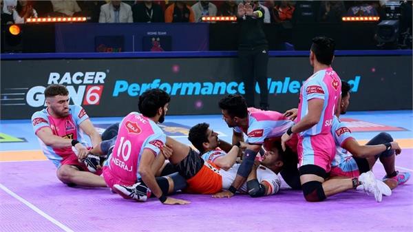jaipur pink panthers lose to puneri paltan by 5 points