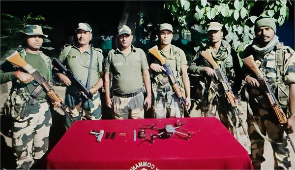 drone and pistol recovered from border village of amritsar