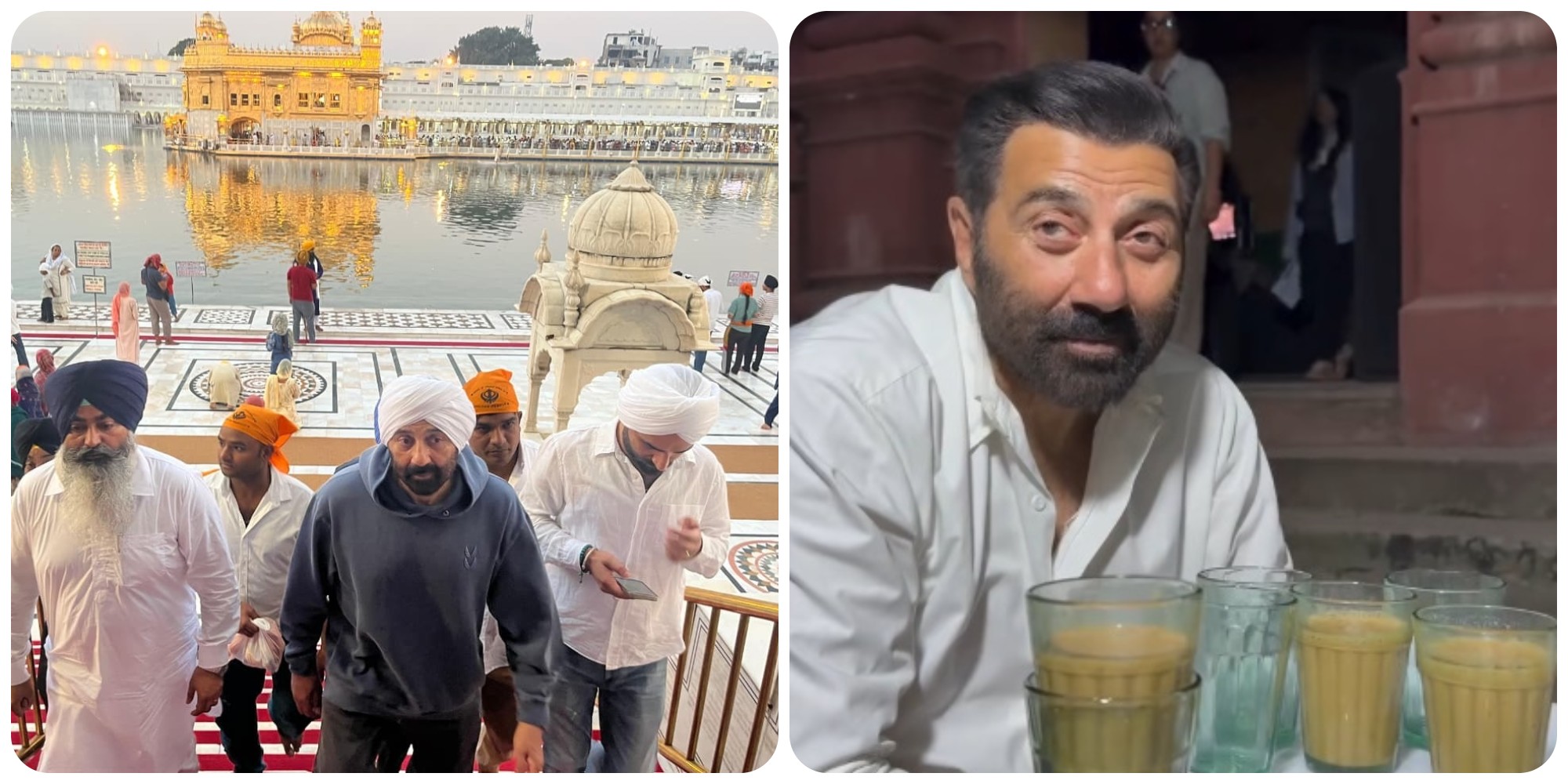 ਅੰਮ੍ਰਿਤਸਰ ਪਹੁੰਚੇ ਅਦਾਕਾਰ ਸੰਨੀ ਦਿਓਲ, ਸ੍ਰੀ ਦਰਬਾਰ ਸਾਹਿਬ ਵਿਖੇ ਟੇਕਿਆ ਮੱਥਾ ਤੇ ਪੀਤੀ ''ਗਿਆਨੀ ਦੀ ਚਾਹ''