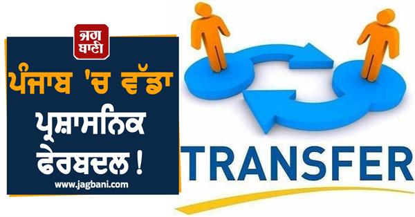 big administrative reshuffle in punjab transfer of dsps