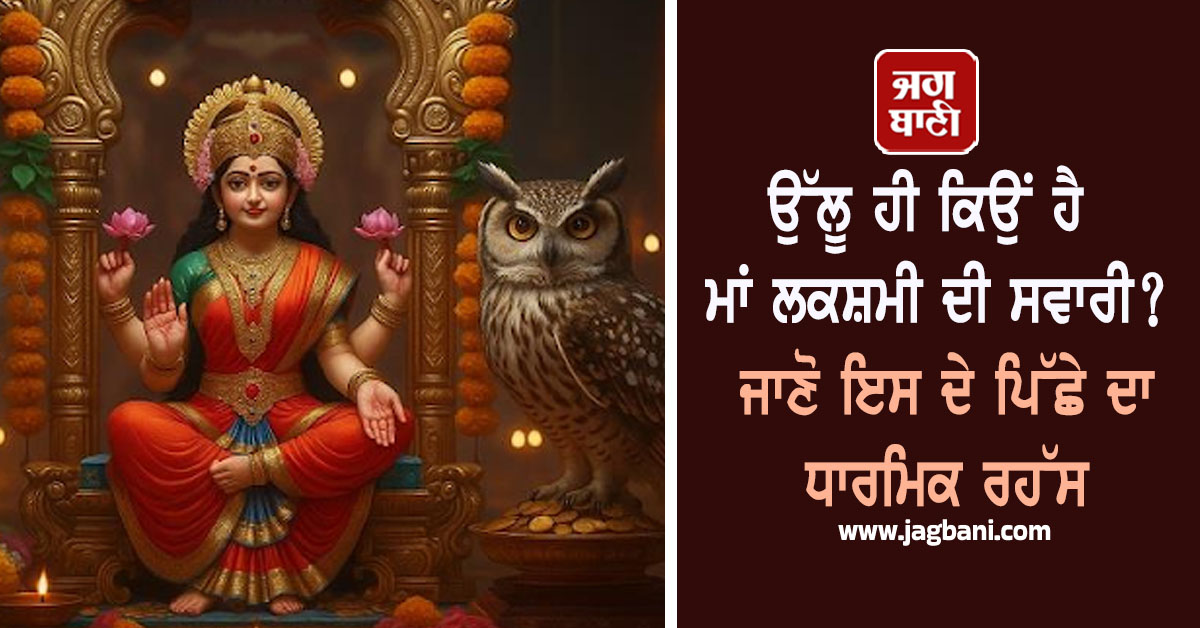 ਉੱਲੂ ਹੀ ਕਿਉਂ ਹੈ ਮਾਂ ਲਕਸ਼ਮੀ ਦੀ ਸਵਾਰੀ? ਜਾਣੋ ਇਸ ਦੇ ਪਿੱਛੇ ਦਾ ਧਾਰਮਿਕ ਰਹੱਸ