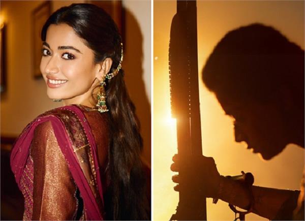   mysa   released a poster of rashmika mandanna strong look diwali