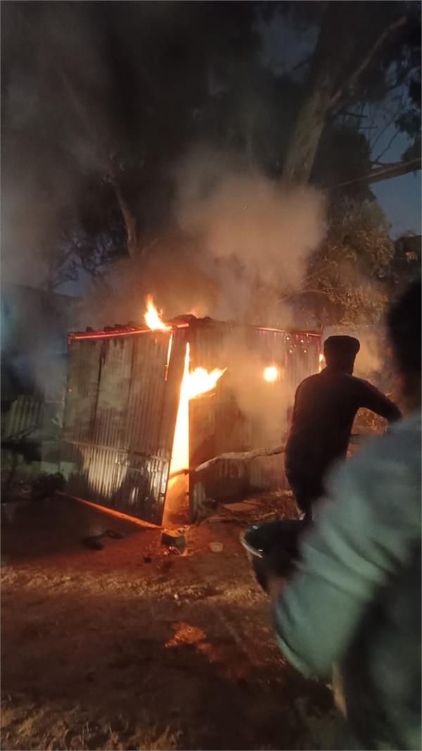 fire breaks out in poor man  s toy shed