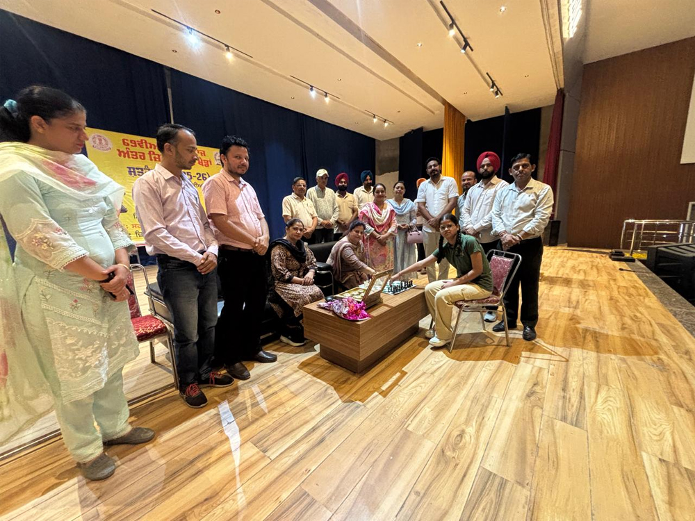 69ਵੀਆਂ ਪੰਜਾਬ ਰਾਜ ਅੰਤਰ ਜ਼ਿਲ੍ਹਾ ਸਕੂਲ ਖੇਡਾਂ ਸ਼ਤਰੰਜ ਦਾ ਸ਼ਾਨਦਾਰ ਆਗਾਜ਼