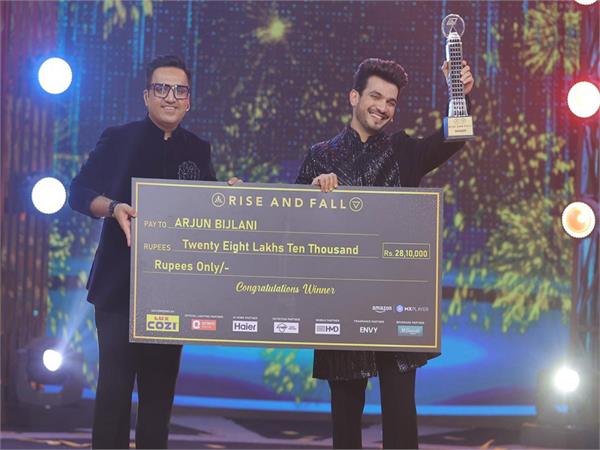 arjun bijlani wins first season of reality show   rise   fall  