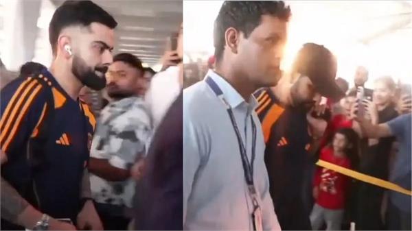 first batch of indian team  including kohli and rohit  departs for australia