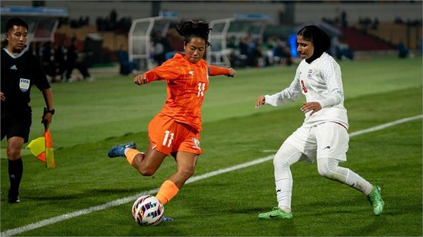 india lost 0 2 to iran in the three nation women  s friendly football tournament