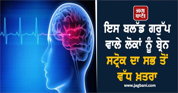 this blood group brain stroke