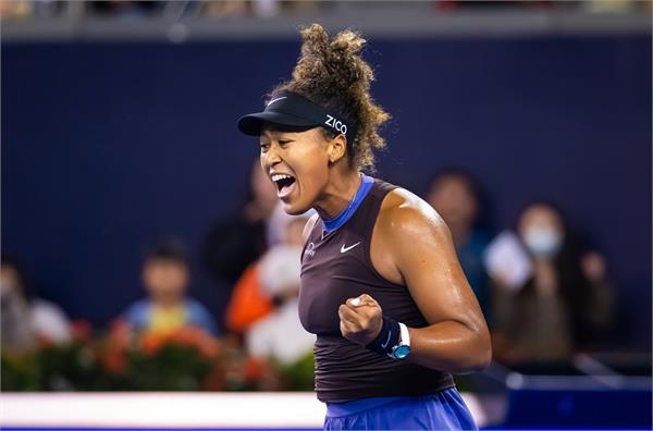 osaka defeats leylah fernandez at wuhan open