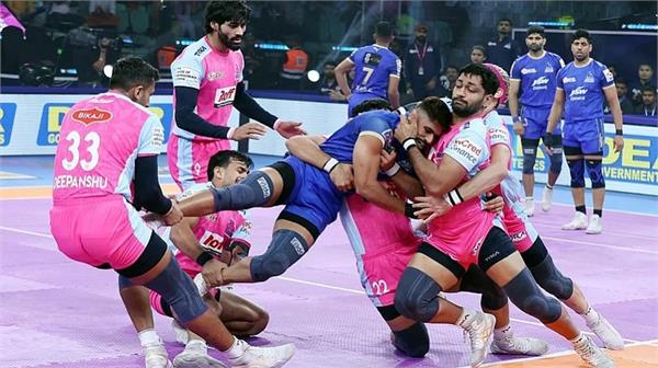 jaipur pink panthers beat haryana steelers in a tough match