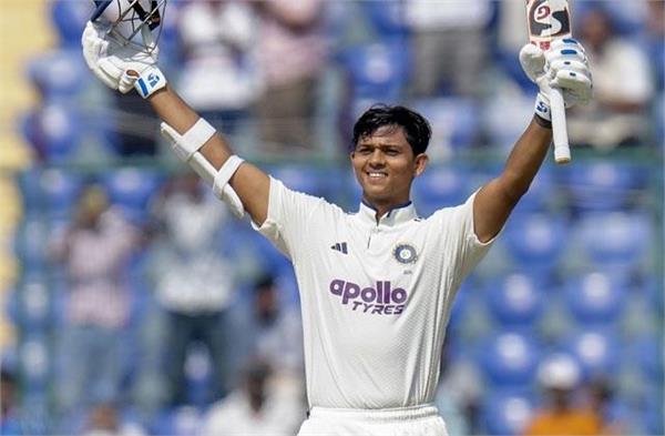 yashasvi jaiswal hits century in test  breaks gill and shastri  s record