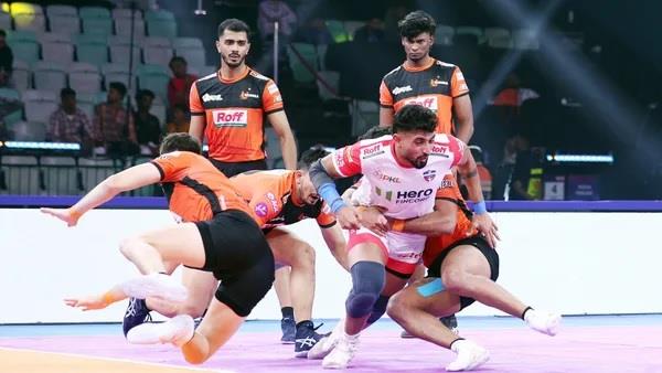 up yoddha beat u mumba by 16 points