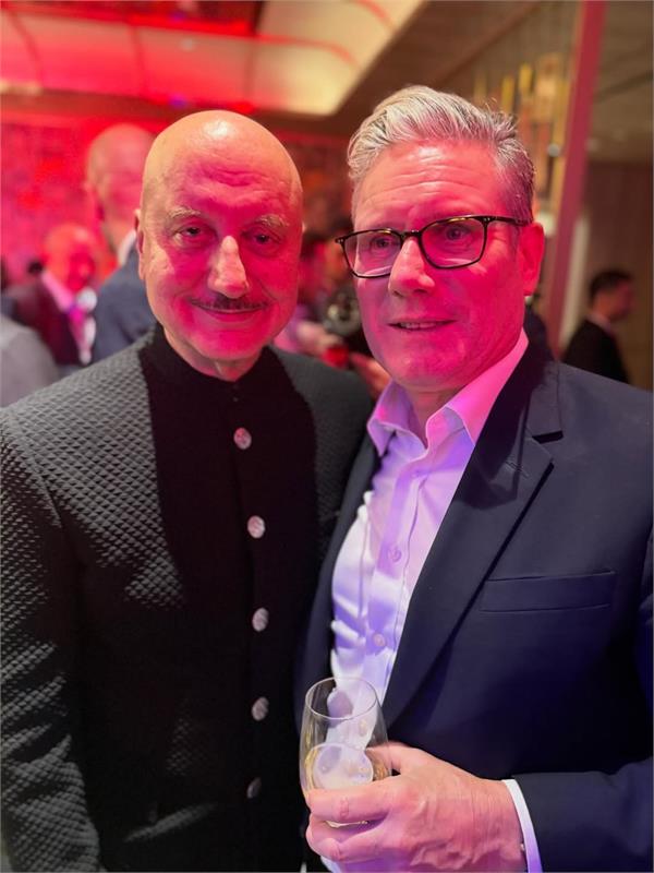 anupam kher meets uk pm keir starmer