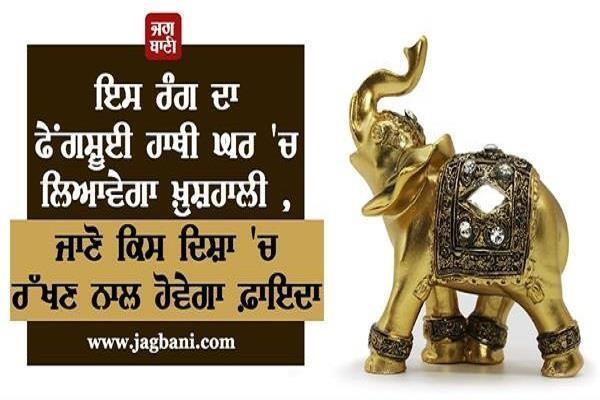 fengshui elephant of this color happiness house