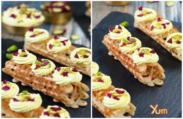 malpua rabdi roll  sweet  recipe