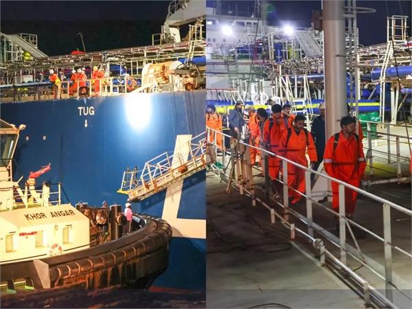 23 indians rescued after fire on lpg tanker off yemen coast
