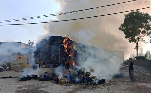 stubble tractor fire