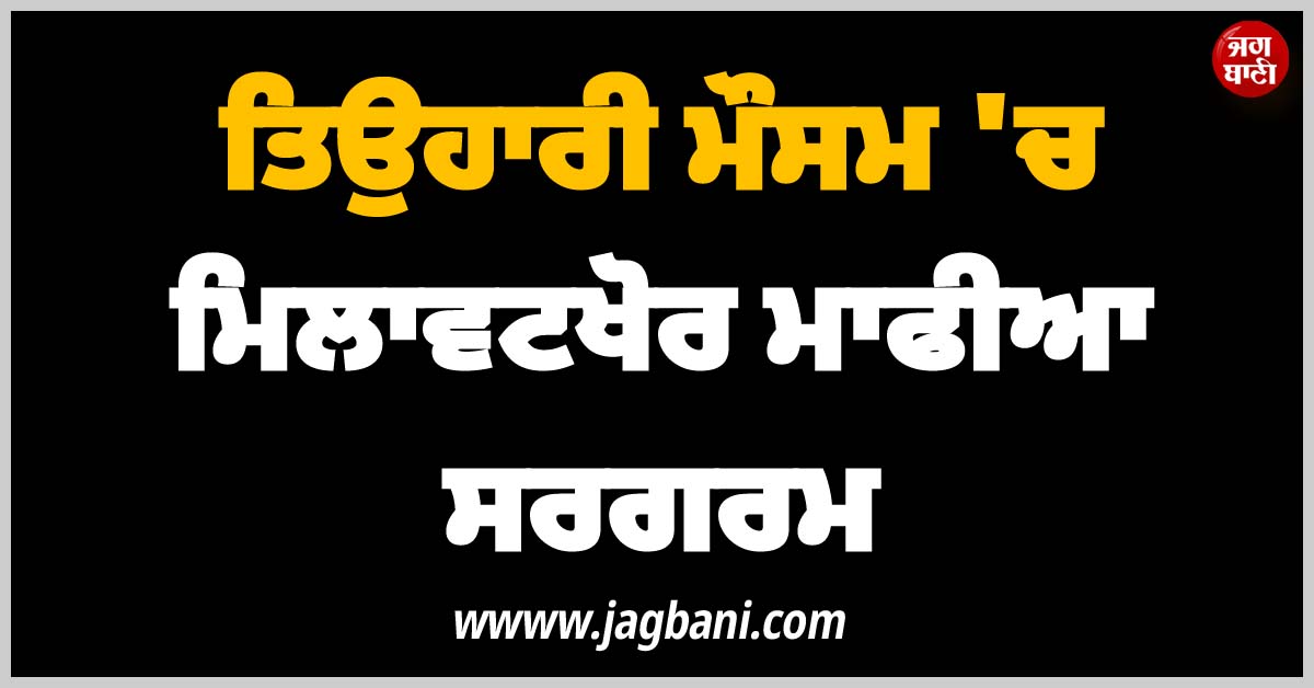 ਤਿਉਹਾਰੀ ਮੌਸਮ ''ਚ ਮਿਲਾਵਟਖੋਰ ਮਾਫੀਆ ਸਰਗਰਮ, ਲੋਕਾਂ ਦੀ ਸਿਹਤ ਨਾਲ ਖਿਲਵਾੜ