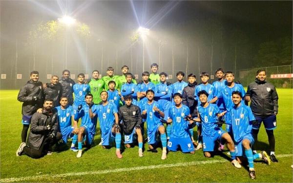 india u 17 men  s team concludes china tour on a win