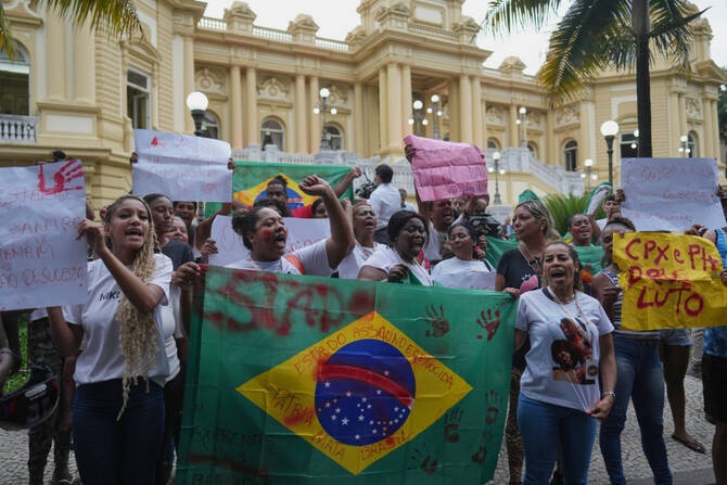 ਬ੍ਰਾਜ਼ੀਲ : ਪੁਲਸ ਦੀ ਕਾਰਵਾਈ ਦੇ ਵਿਰੋਧ ’ਚ ਪ੍ਰਦਰਸ਼ਨ ਸ਼ੁਰੂ