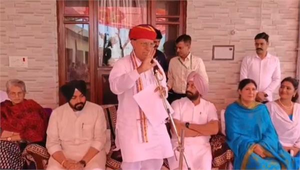 union minister of state bhagirath chaudhary visited the flood affected areas
