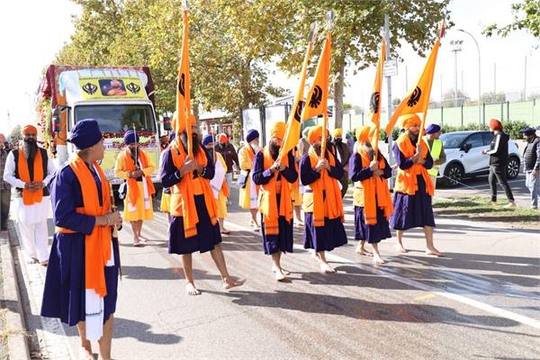 nagar kirtan organized in the italian town of carpenedolo