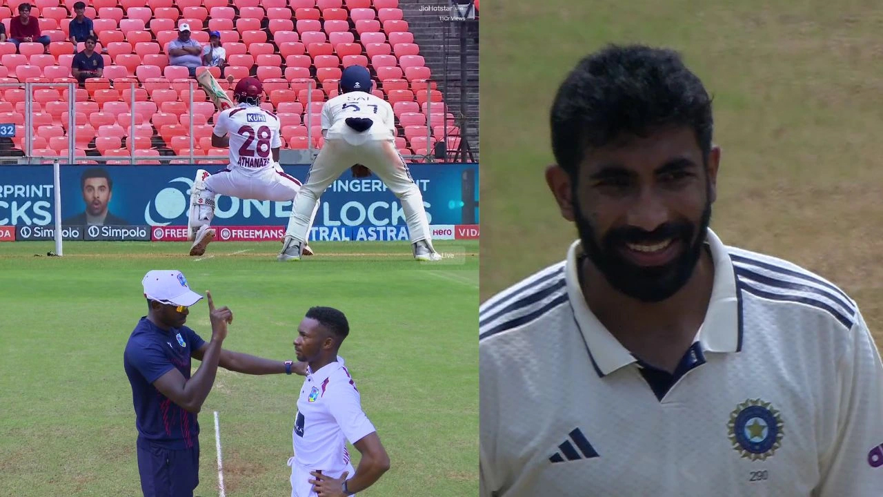 IND vs WI: ਬੁਮਰਾਹ ਨੇ ਮਾਰਿਆ ਅਜਿਹਾ ਬਾਊਂਸਰ ਕਿ ਬੱਲੇਬਾਜ਼ ਨੂੰ ਬਦਲਣਾ ਪੈ ਗਿਆ ਹੈਲਮੇਟ