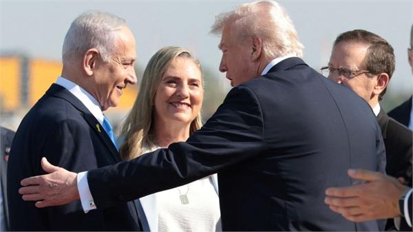 middle east us president donald trump grand welcome in israel
