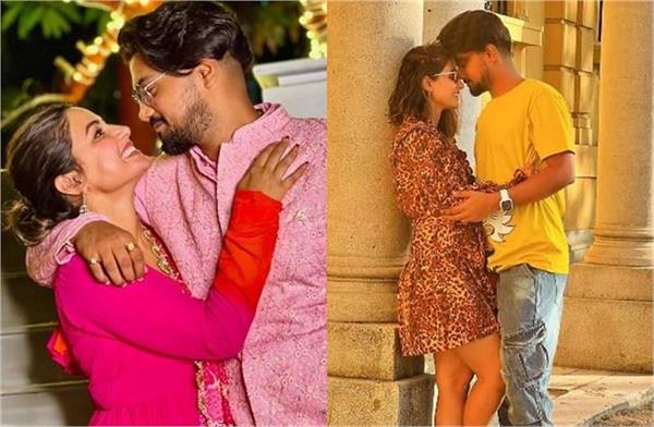 husband rocky jaiswal shower love on hina khan s birthday