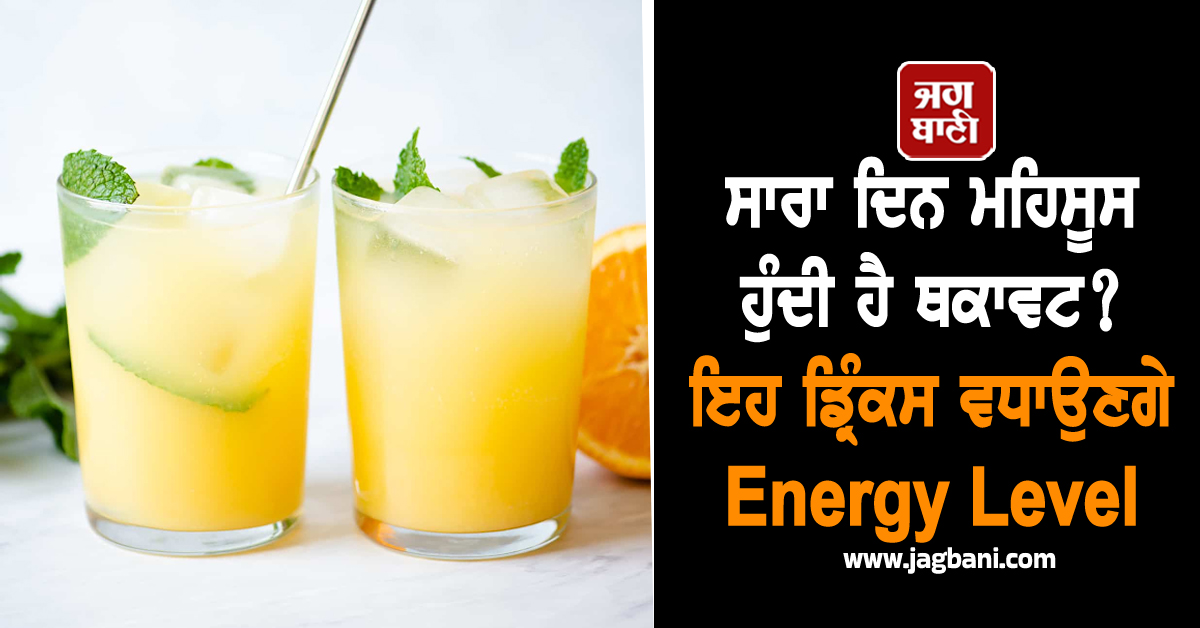ਸਾਰਾ ਦਿਨ ਮਹਿਸੂਸ ਹੁੰਦੀ ਹੈ ਥਕਾਵਟ? ਇਹ ਡ੍ਰਿੰਕਸ ਵਧਾਉਣਗੇ Energy Level