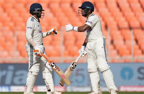 indvswi 1st test day 2 stumps  indian team rahul  jurel and jadeja hit centuries