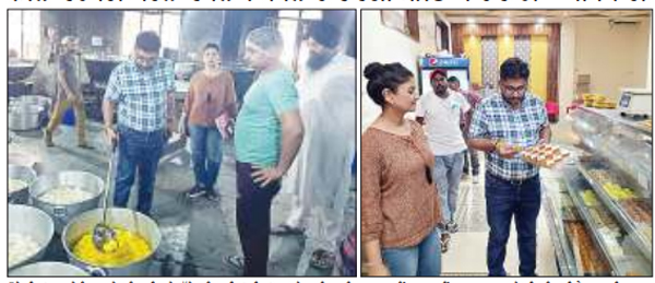 ਤਿਉਹਾਰਾਂ ਦੇ ਮੱਦੇਨਜ਼ਰ ਸਿਹਤ ਵਿਭਾਗ ਦੀ ਕਾਰਵਾਈ ਤੇਜ਼, ਭਰੇ ਗਏ ਸੈਂਪਲ