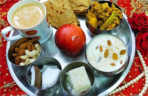 karva chauth  sargi  food  married women
