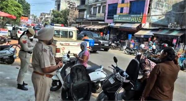 traffic police strict in view of festivals
